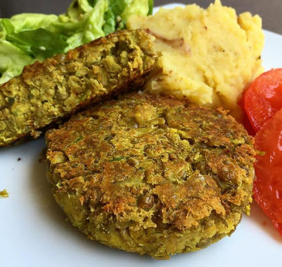 Yeşil mercimek köftesi